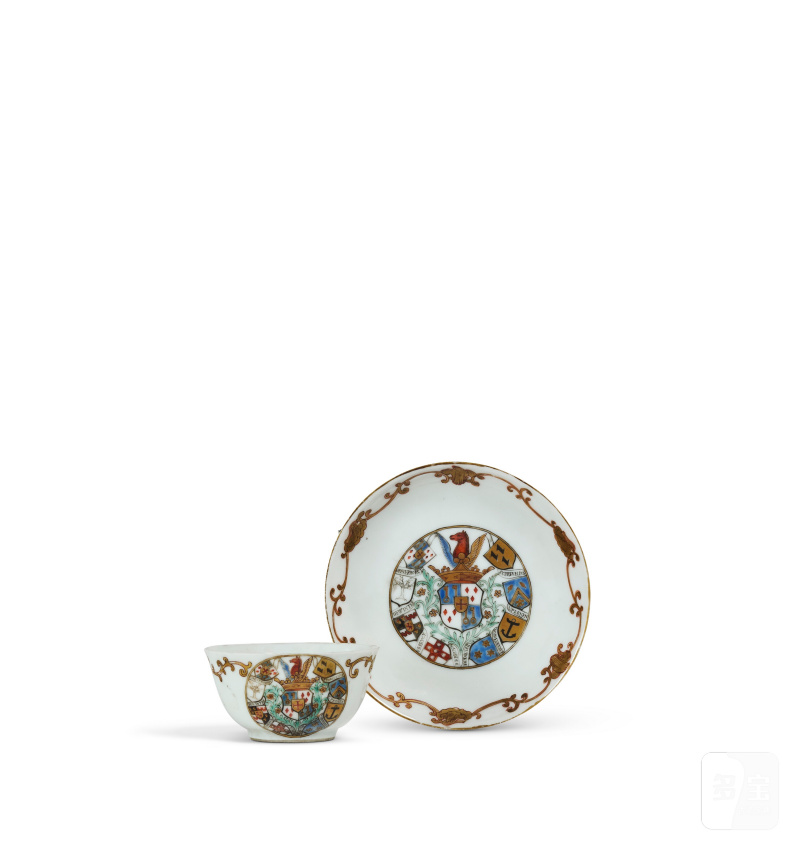 SIX PIÈCES DE PORCELAINE D'EXPORT DU SERVICE DE THEODORE VAN REVERHORST  CHINE, DYNASTIE QING, CIRCA 1745 - 图2